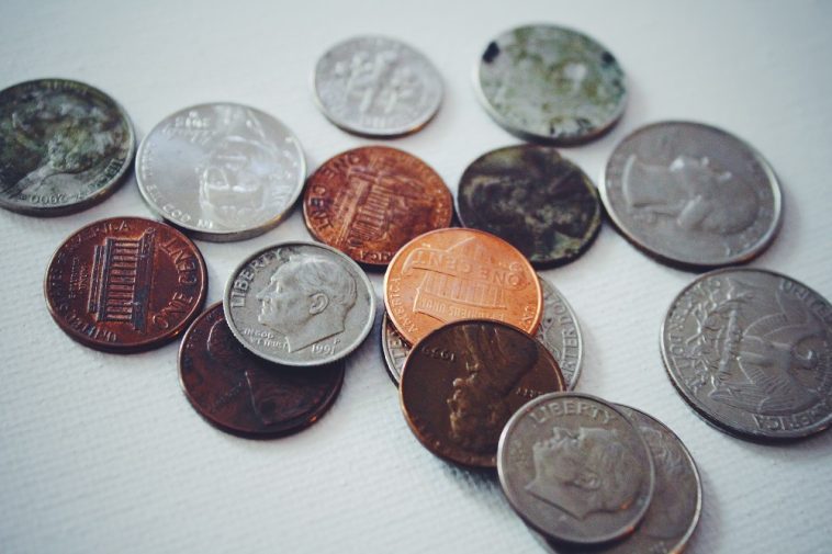 algumas moedas