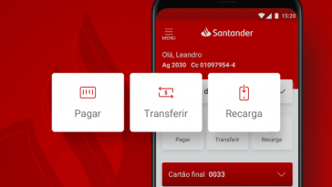 conta digital Banco Santander zero tarifa e com cartão de crédito Santander SX sem anuidade