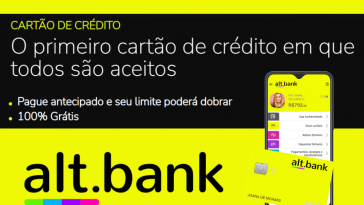 Alt.bank lança cartão de crédito para negativados