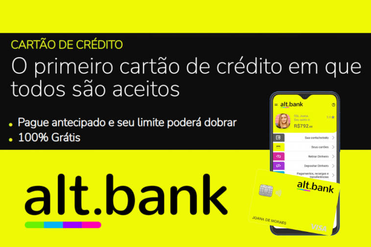 Alt.bank lança cartão de crédito para negativados