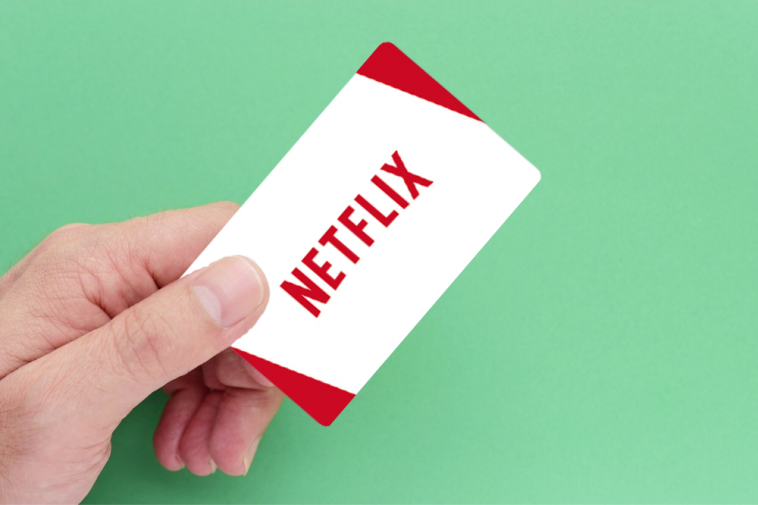 Cartão pré-pago da Netflix