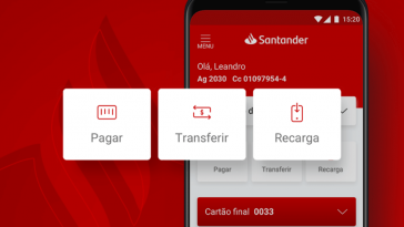 Conta digital Santander