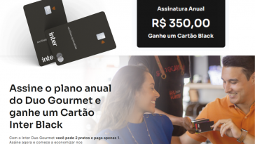 Ganhe o cartão Inter Black por menos de R$30,00 mensais