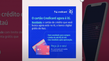 Fim do cartão Credicard, que agora é iti Itaú Visa Platinum