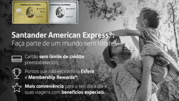 Cartão Santander American Express com anuidade grátis por um ano