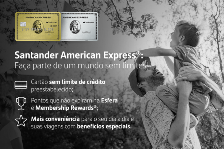 Cartão Santander American Express com anuidade grátis por um ano