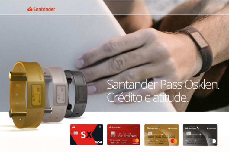 pulseira Santander Pass Osklen NFC grátis