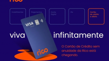 conta digital e cartão de crédito Visa Infinite da Rico Investimentos