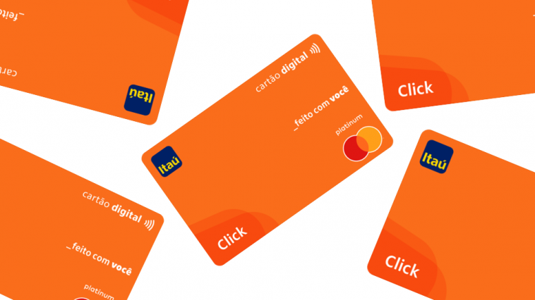novo cartão de crédito Itaú Click Digital Mastercard Platinum