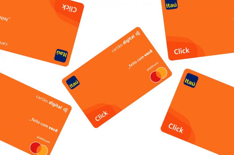 novo cartão de crédito Itaú Click Digital Mastercard Platinum